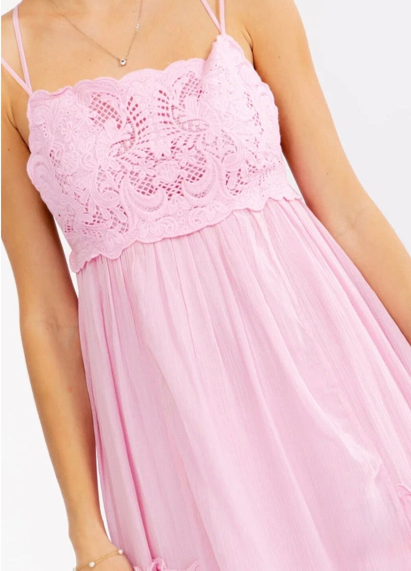 Pink Long Dress