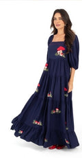 Navy Blue Maxi Dress