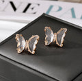 Butterfly post earrings