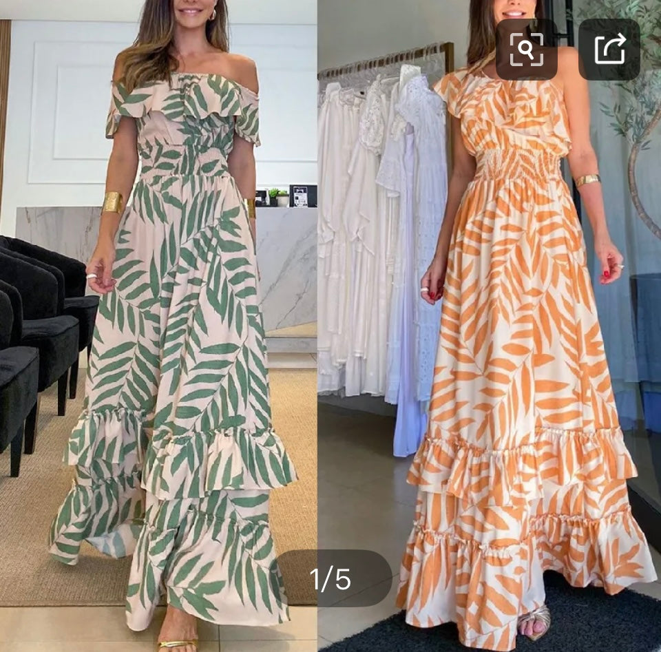 Maxi off the shoulder dress