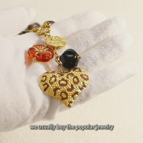 Brown Necklace Bracelet and Necklace Set